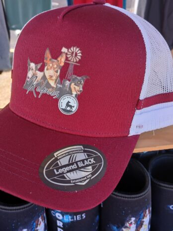 Australian Kelpie Trucker Cap Black & White
