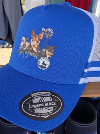 Australian Kelpie Trucker Cap Royal Blue