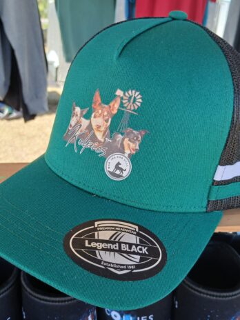 Australian Kelpie Trucker Cap Bottle Green