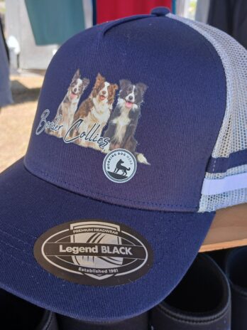 Border Collie Trucker Caps Navy
