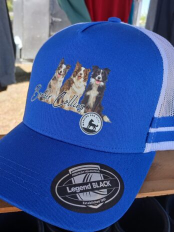 Border Collie Trucker Caps Black & White