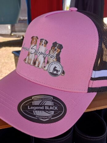 Australian Shepherd Trucker Caps Pink