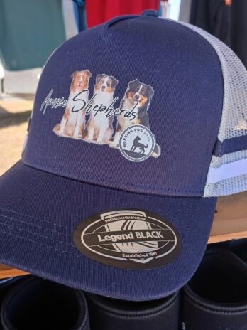 Australian Shepherd Trucker Caps Navy