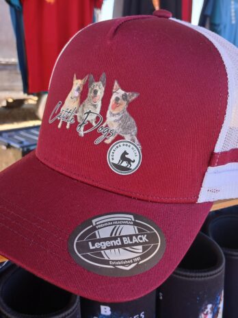 Cattle Dog Trucker Cap Black & White