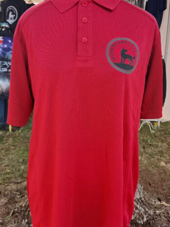 Working Dog Wear Bamboo Unisex Polo Shirt Ruby Red