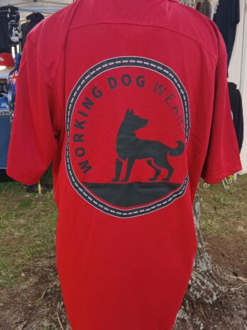 Working Dog Wear Bamboo Unisex Polo Shirt Ruby Red