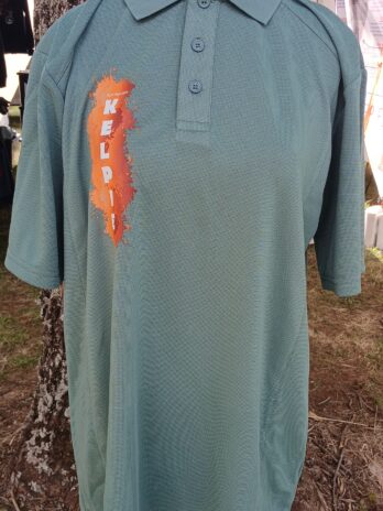 Kelpie Unisex Bamboo Polo Shirt Mineral Green