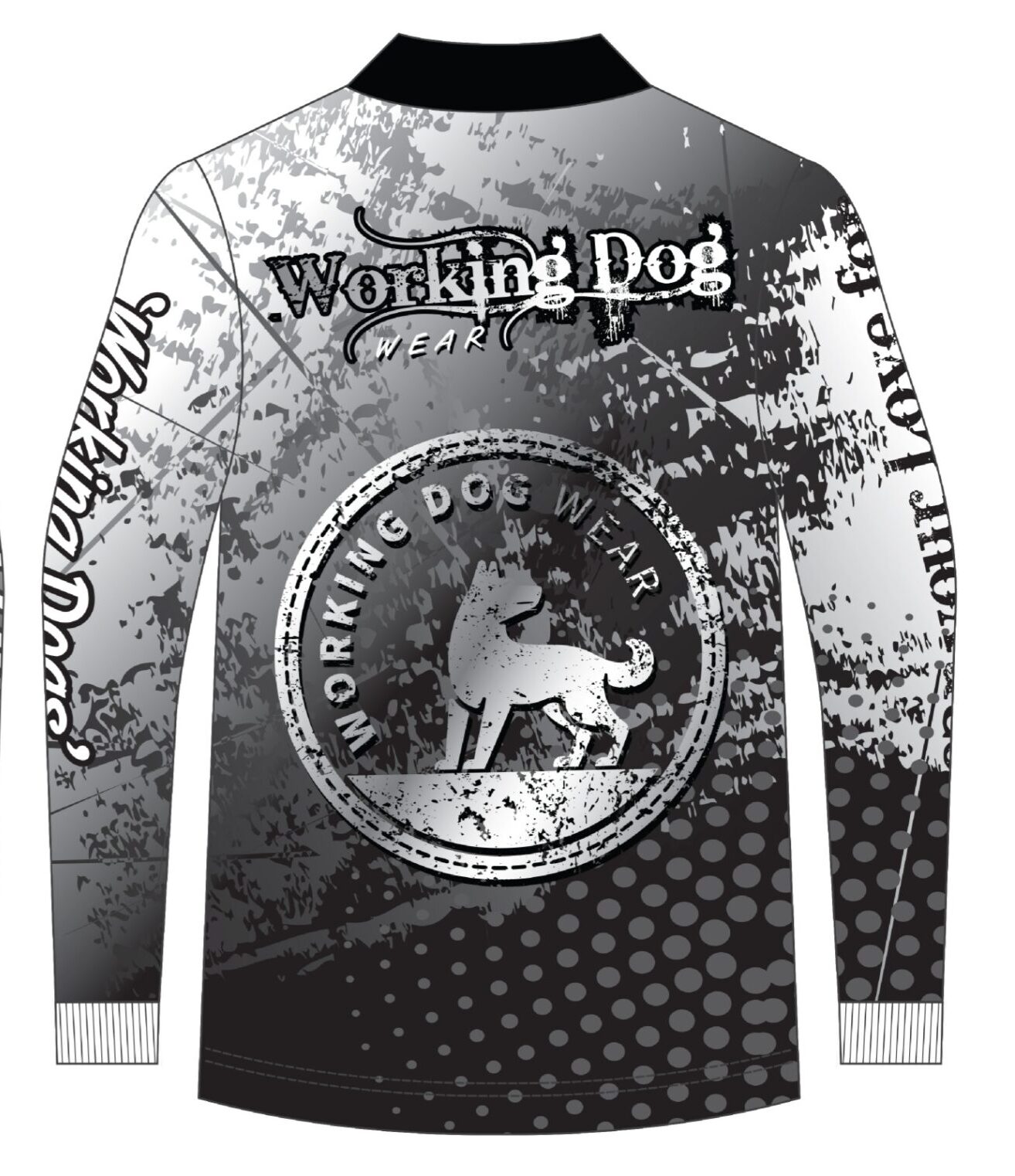 Trademark Fishing Shirt Black & White - Image 2