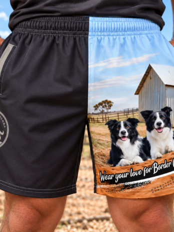 Border Collie Footy Shorts
