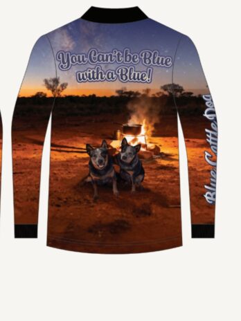 You Can’t be Blue with a Blue! Blue Cattle Dog Fishing Shirt