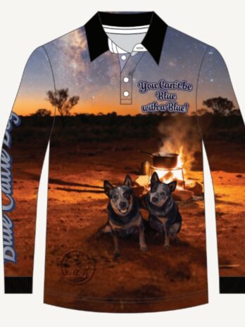 You Can’t be Blue with a Blue! Blue Cattle Dog Fishing Shirt