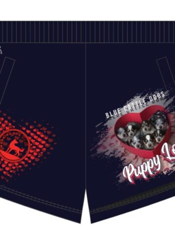 Blue Cattle Dog Puppy Love Footy Shorts
