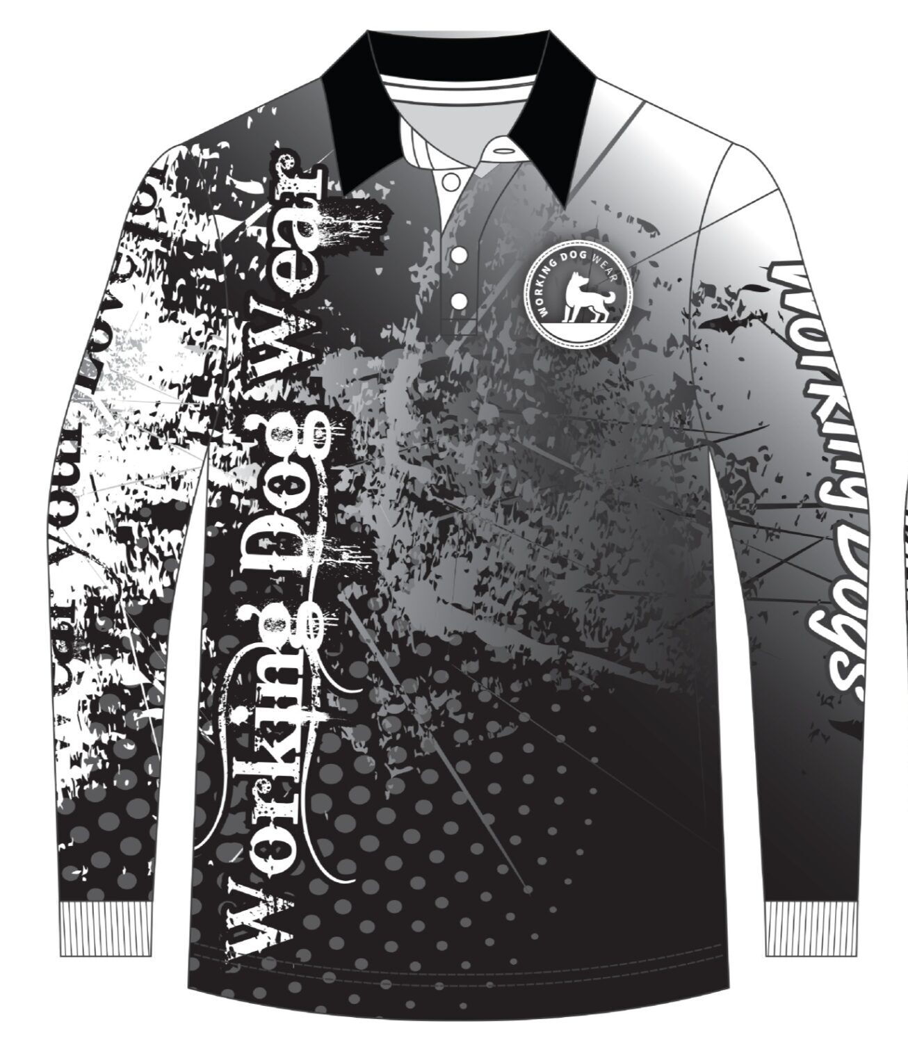 Trademark Fishing Shirt Black & White