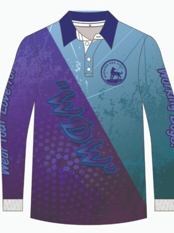 Trademark Fishing Shirt Purple & Sea blue