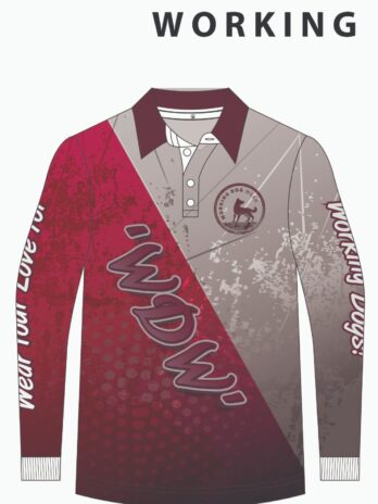 Trademark Fishing Shirt Maroon & Grey