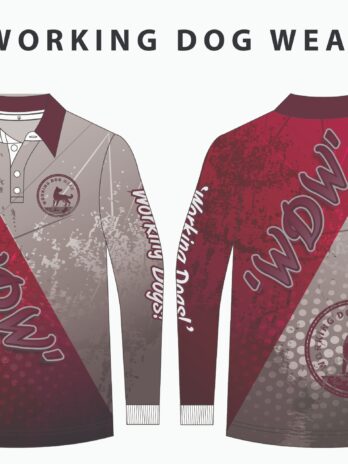 Trademark Fishing Shirt Maroon & Grey