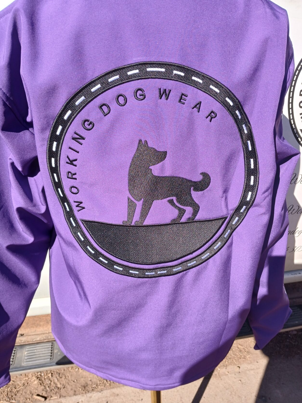 Trademark Softshell Embroidered Trademark Jacket Purple - Image 2