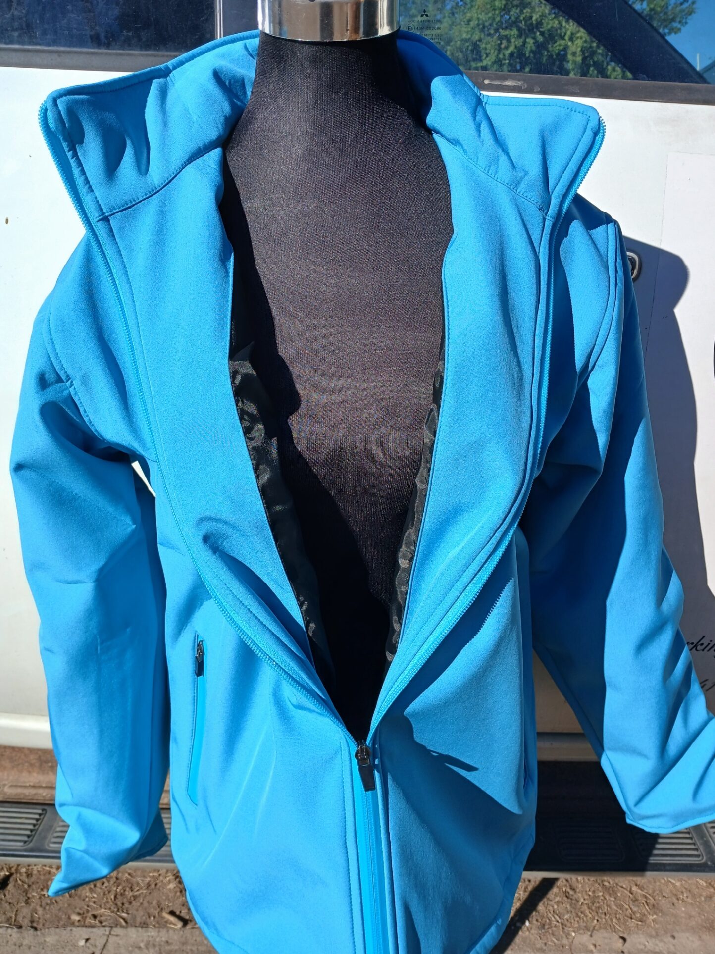 Trademark Softshell Embroidered Trademark Jacket Aqua - Image 4