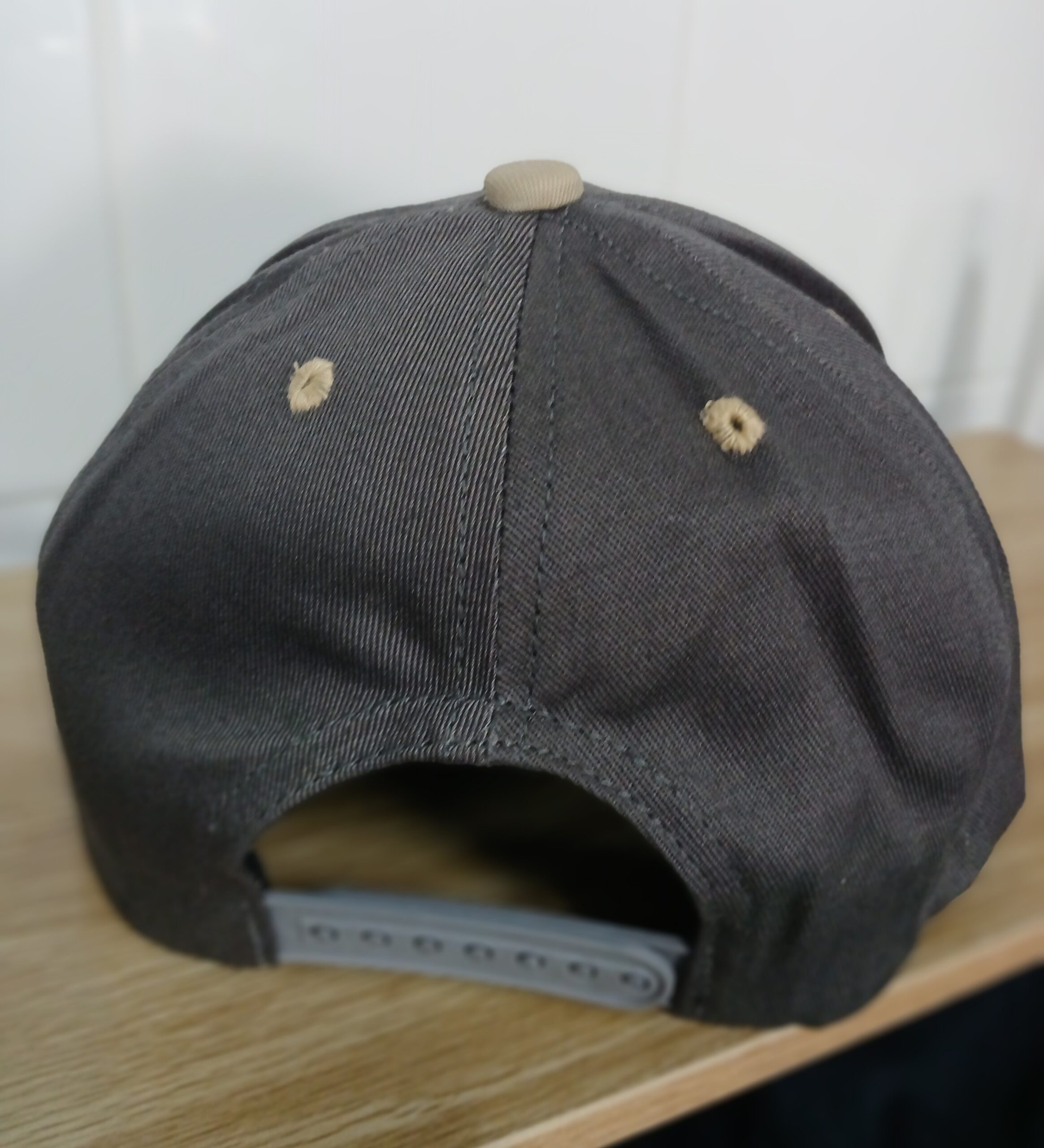 Working Dog Wear Embroidered Baseball Cap Steel Grey with Golden Embroidery - Image 4