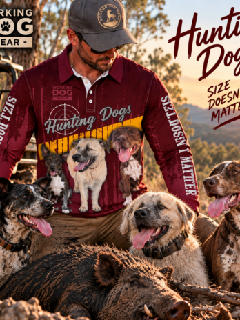 Hunting Dogs Size Doesn’t Matter! Fishing Shirt