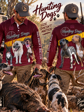Hunting Dogs Size Doesn’t Matter! Fishing Shirt