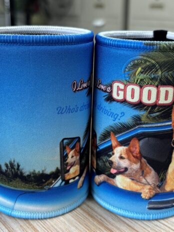 Stubby Coolers – I Love a Good Red! Who’s Driving?