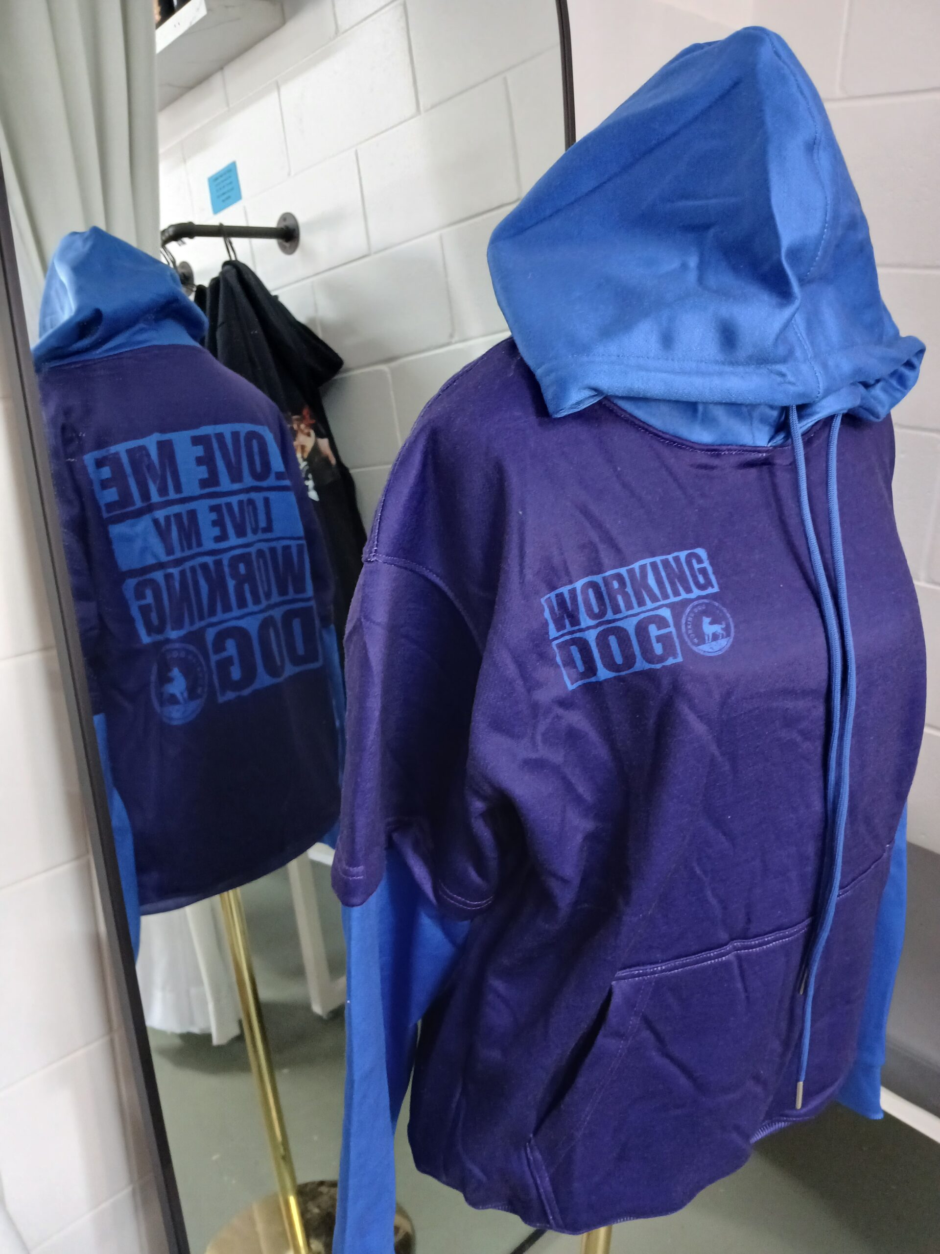 Love Me Love My Working Dog! Pullover 100% Cotton Hoodie - Image 3