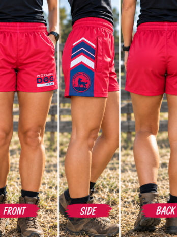 Working Dog Wear Trademark Footy Shorts Candy Pink